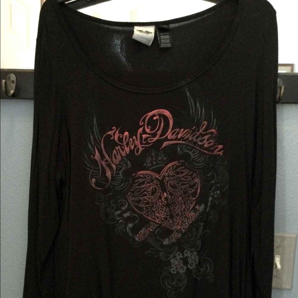 Harley Davidson women’s shirt XL black/red